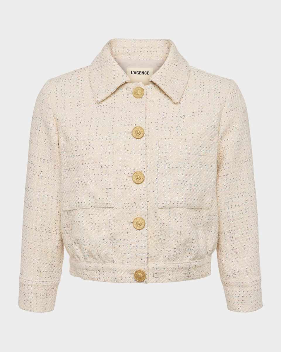 Jia Cropped Tweed Jacket